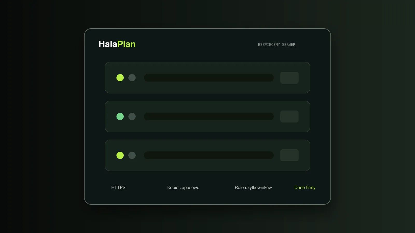 program produkcyjny online – HalaPlan